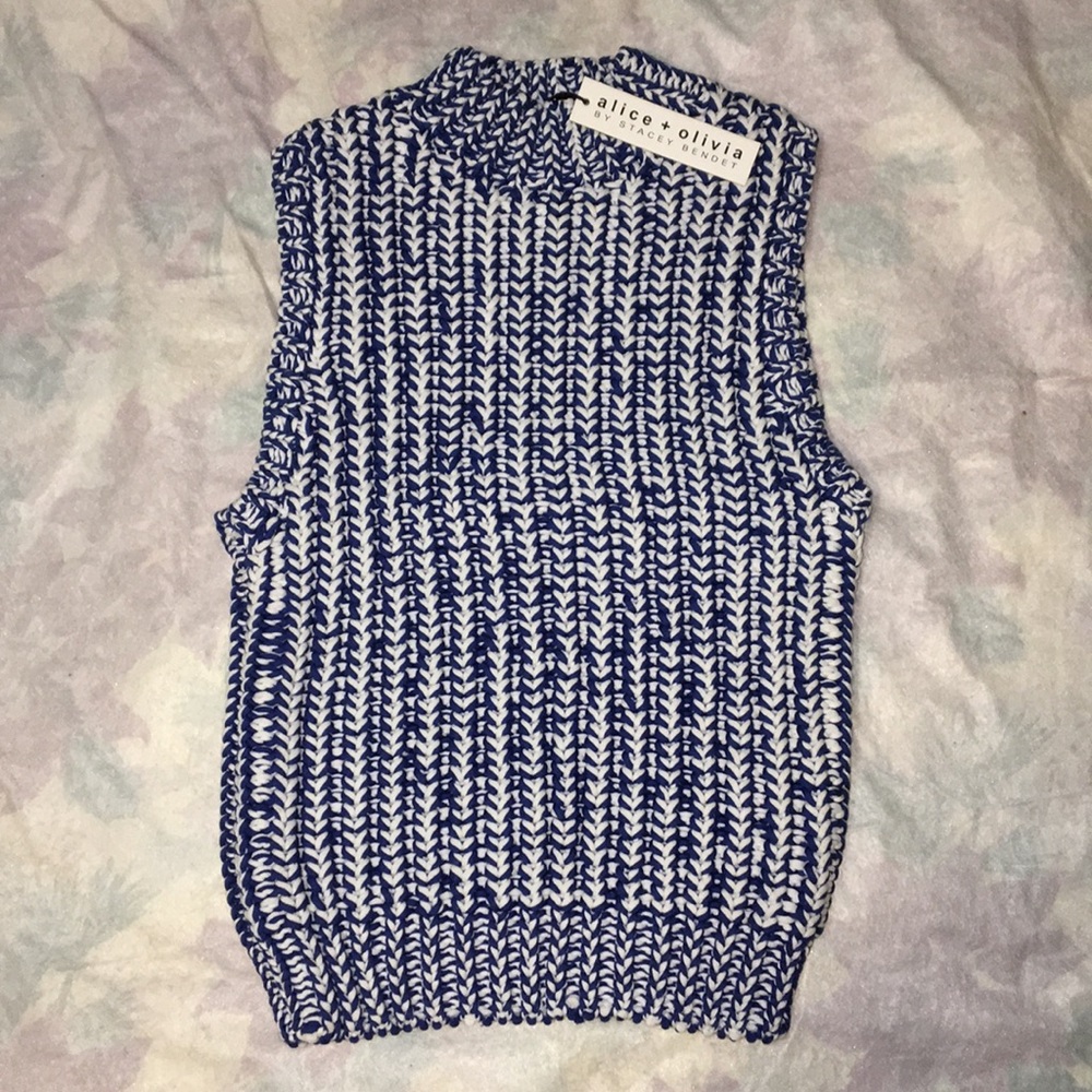 Alice and olivia tomi sleeveless mock neck sweater - Picture 3 of 8